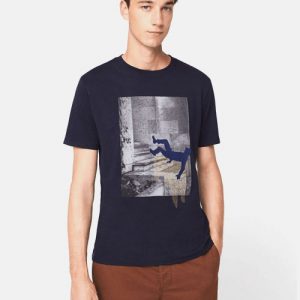 Randig Denim Väst